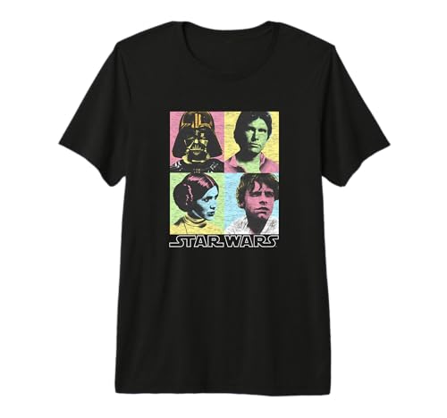 Star Wars Original Cast Pop Color t-shirt anti-déformation et confortable en coton