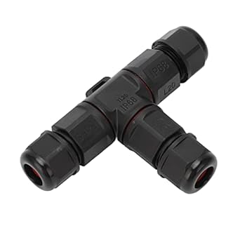 Ubersweet Waterproof 3 Pole Cable Connector, Anti Loose Professional Screw Crimping 3 Way Junction Box Connector for 6-12mm� Wires for Ship Aviation (TL20-2)