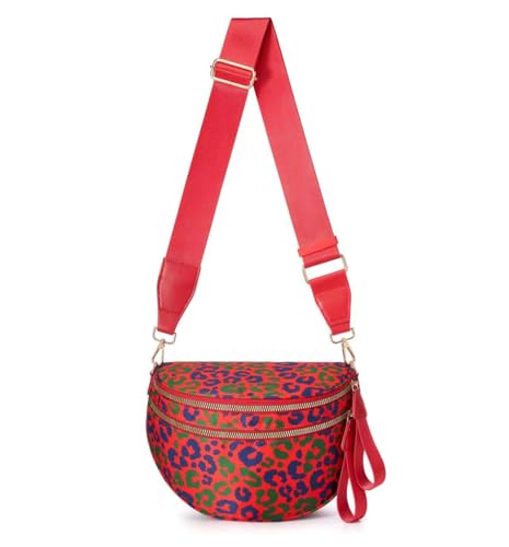 Image of FEIBOON Spacious Nylon Crossbody Bag Bum Bag Handbags Wallets Purses Trendy Shoulder Bag for Women