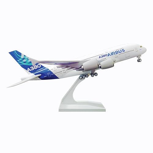 Modelo de avión A380 fundido a presión de alta gama y resina premium para decoración exclusiva