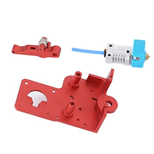 Kit Extrusora de Impressão, Conjunto de Placa de Montagem de Impressora Dual Gear 3D de Peso Leve Ex