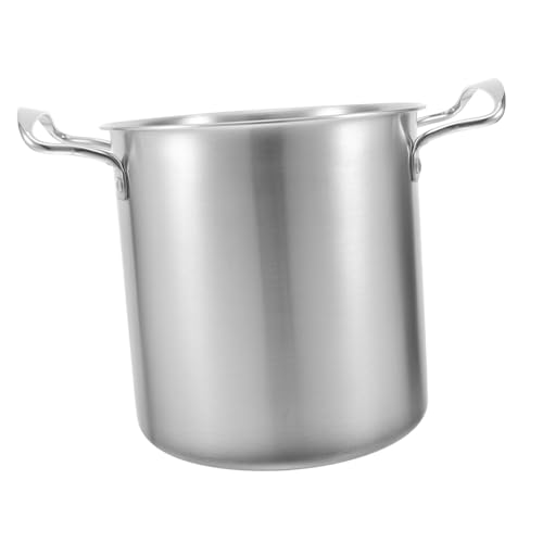 JECOMPRIS Olla Inoxidable Multifunción para Freír y Cocer con Doble Distribución Uniforme del Calor Compatible con Cocinas de Gas Eléctricas Inducción Uso Doméstico y Profesional