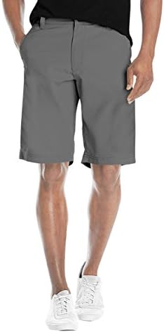 Agile Mens Super Comfy Flex Waist Cargo Shorts ASH45177 Light Grey 30