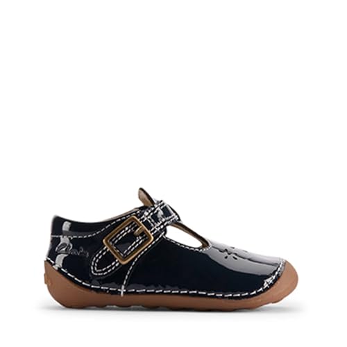 Clarks Fille Tiny Skip T. Basket en cuir souple pour premier pas