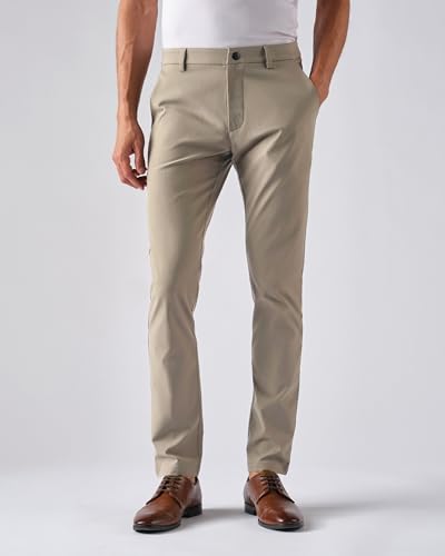 Rhone Gotham Men's Pants, Slim-Fit Mens Casual Pants, Comfortable Stretch Fabric, Work Pants for Men Khaki W31-31L4