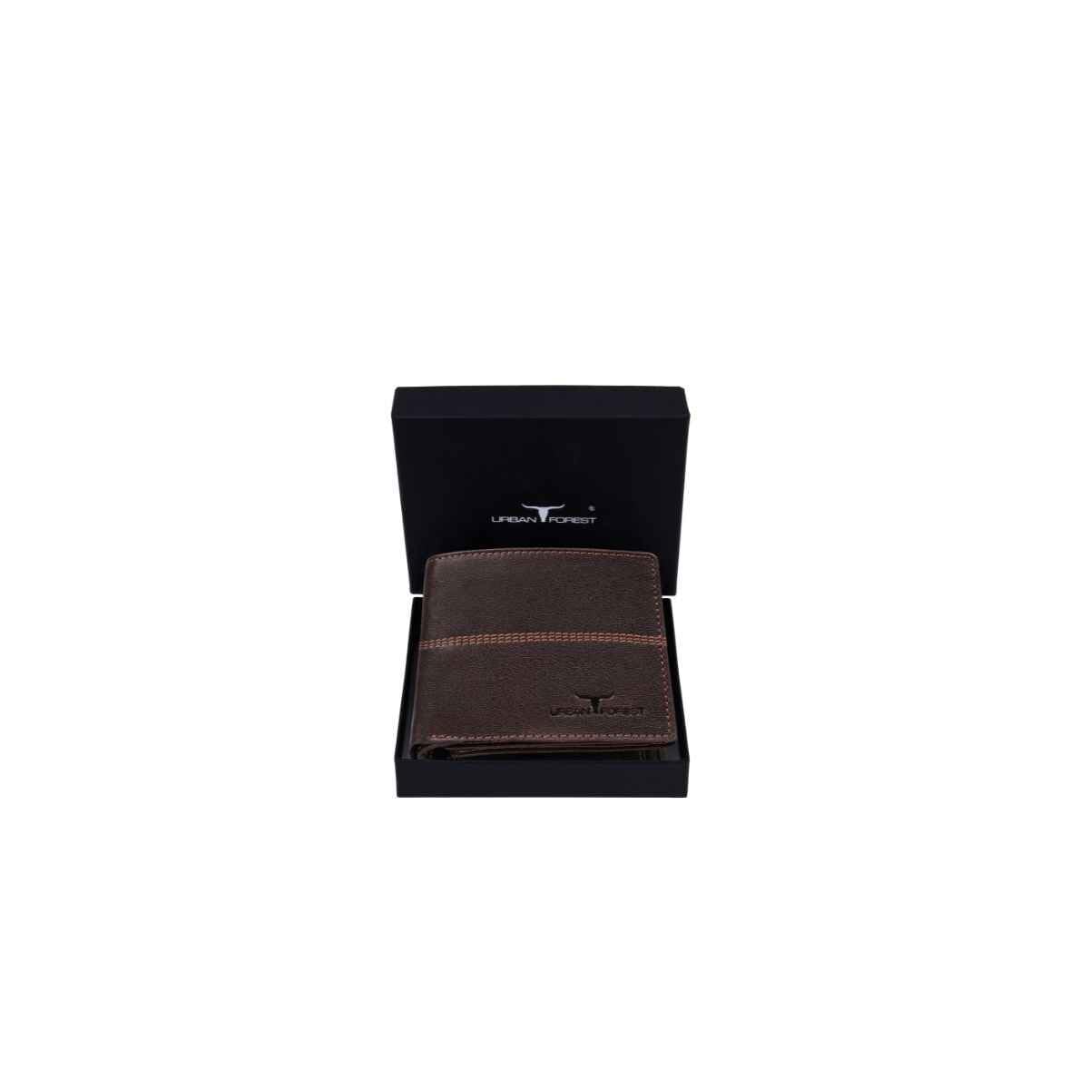 URBAN FOREST Jude Brown Leather Wallet for Men