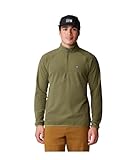 Mountain Hardwear Men's Microchill 1/4 Zip Pullover, Combat Green Heather