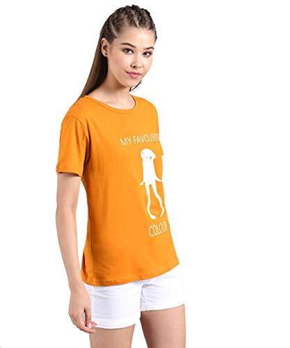 Image of KOTTY Women's Geometric Regular Fit T-Shirt