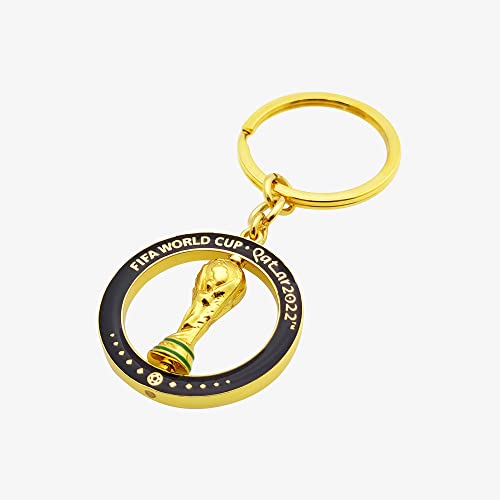 Unisex Youth 3d Spinner Key Ring, Gold, One Size UK