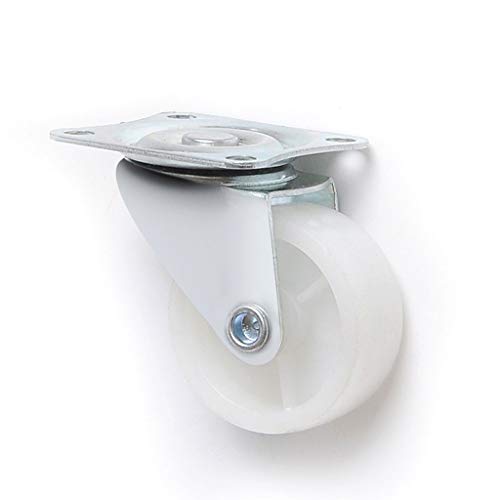 20 stücke Rollen Weiß PP Universal Räder für Einkaufswagen, elektrische Riemenscheiben, Kinderräder (Durchmesser: 25mm)