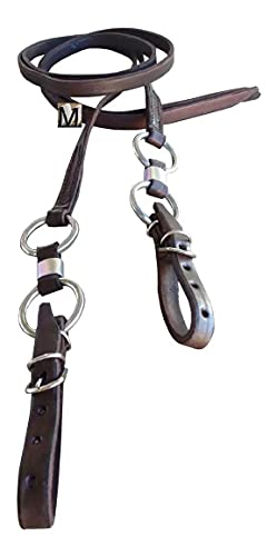 Cabeçada 3 Argolas Freio Bridão Rédea 4 Argolas para Cavalo