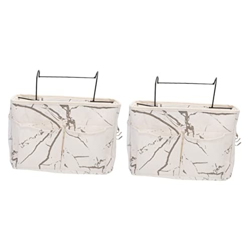 Cabilock 2 Pièces De Chevet Support Suspendu De Chevet Canapé Organisateur De Fauteuil Fournitures De Dortoir De Rangement De Chambre Stockage De Chevet Pochette Suspendue De