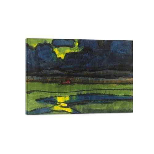 Tableau Emil Nolde Marais nuages avec impression sur toile tendue prête à accrocher