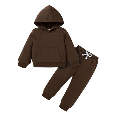 YOUNGER TREE Baby Clothes for Girls Boy Solid Color Hoodie