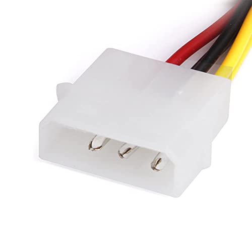 Cable PCIE 4 pines a 6 pines hembra de 18 cm para tarjeta de video en pack de 2 2