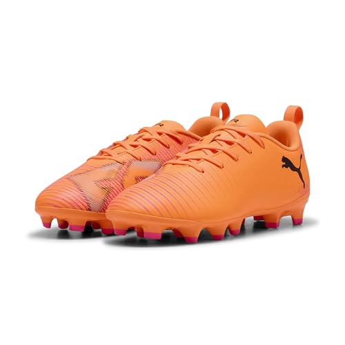 Puma Future 8 Play FG/AG JR - Tenis de fútbol, Heat Fire Black-Ravish, Talla 2, Heat Fire Puma Black Ravish, 34.5 EU