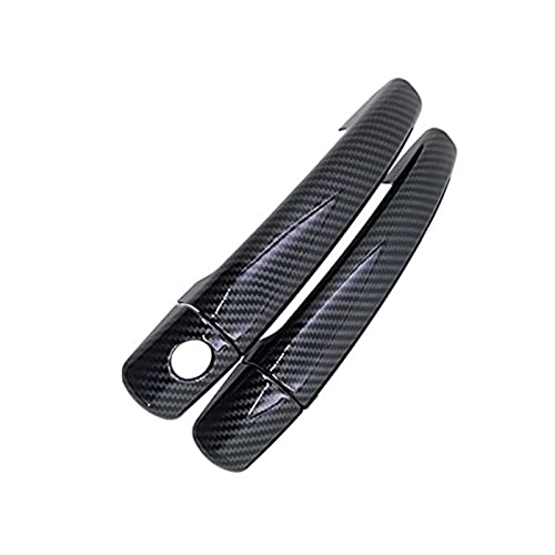 Couverture poignée Peugeot 207 aspect carbone brillant protection carrosserie premium