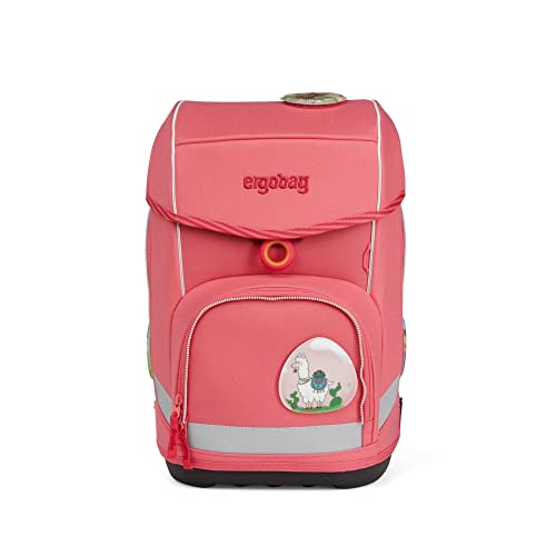 ergobag Cubo Bundle zestaw ergonomicznych plecaków szkolnych, 7-częściowy zestaw plus kieszenie boczne, zamek błyskawiczny i butelka na napoje