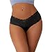 Tanga Dentelle pour Femme String Sexy Femme Grande Taille String Ficelle Culotte Natation Stretch Slip Taille Basse String Culottes Et Slips Dentelle Lingerie Sexy Noir M-L