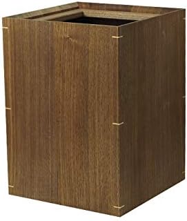 Amazon ウッドニー 木製ゴミ箱 ウォールナット Kl009 W フタなしゴミ箱 オンライン通販