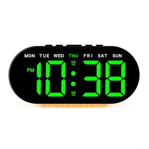 Marchfunny Innovador dispositivo LED de cronometraje que muestra claramente los datos actuales y ambientales mientras que ofrece configuraciones flexibles para el uso diario (A)