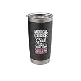 Don't Work As Hard As Men Girl Medical Coder Stainless Steel Insulated Tumbler