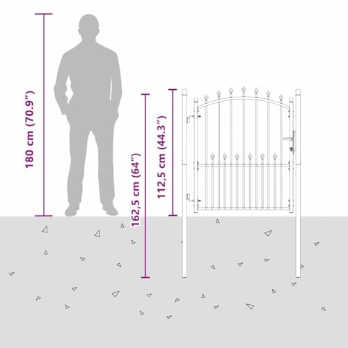 Barrière rectangulaire EMMEN en acier robuste pour sécurité extérieure
