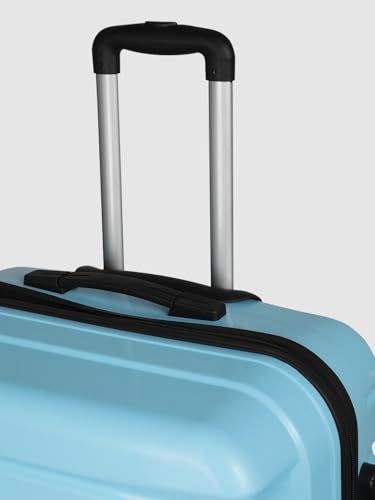 Image of Teakwood 76 CM Unisex Trolley Bag for Travel, Hard Cabin Trolley Large Travel Suitcase Bag, Lock System 360 Degree 8 Rotating Wheels (76 CM, Sky Blue)