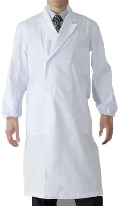 Amazon Co Jp 機能的な袖口ゴム 男子ダブル医療衣 診察衣 長袖 049 1506 Ll 1506 1 ホワイト ファッション
