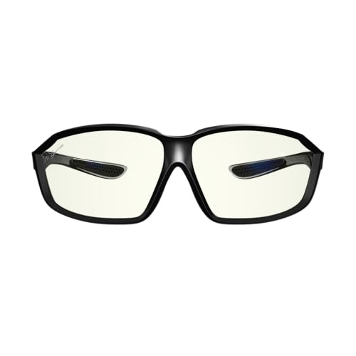 Image of Swanwick Classic Day Swannies - Premium Blue Light Blocking Glasses, Clear Lens, Block Blue Light from Gaming PC, Smartphone (Day Sporty Black, Regular)