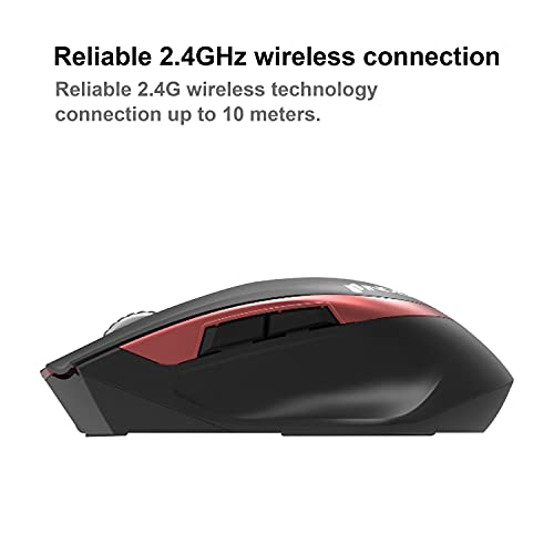 Image of G-530 2.4GHz Wireless Optical Mouse Compatible with Windows, Mac, Chromebook /PC /Laptop, Multicolor