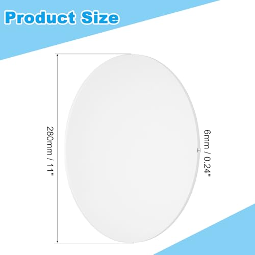 Image of PATIKIL 11 inch Acrylic Circles, 0.24 inch Thickness Round Acrylic Sheets Acrylic Circle Blanks Cake Disc Panel for Sign DIY Craft Project, Paintings, Picture Frame, Table Top, Clear