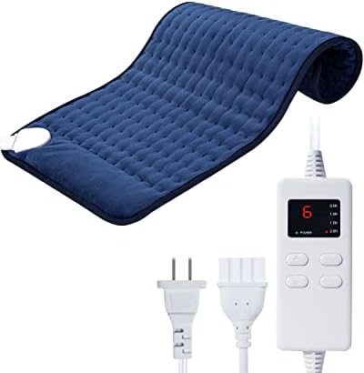 Aisutha Heat Pads For Back Pain Relief,Soft Heat Pad With Auto Shut Off And 6 Heat Level Settings, Detachable Heating Pad With Zipper Hook And Loop Fastener, Machine Washable, 12" X 48 - View #5