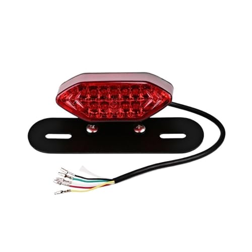 Intermitentes de moto para sustituir pilotos antiguos con lámpara de freno integrada roja