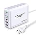 Produktbild DOODBI 100W USB C Ladegerät 5-Port [3 USB-C+2 USB-A] Netzteil,GaN III Teah PD&QC 3.0 Ladegerät,Desktop Ladeadapter,kompatibel mit iPhone 14/13/12/ipad/watch/Galaxy S22/Pixel usw (weiß)