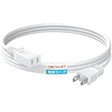 延長コード 5m 1口 HITRENDS 屋外 延長ケーブル 電源コード 防水 防雨 屋外 延長コード 電源タップ トラッキング火災予防 絶縁キャップ付き 屋外 コンセント延長 電源コード 作業用 野外用 電動工具、草刈り機、照明用、掃除機、扇風機など対応 PSE認証 【ホワイト】