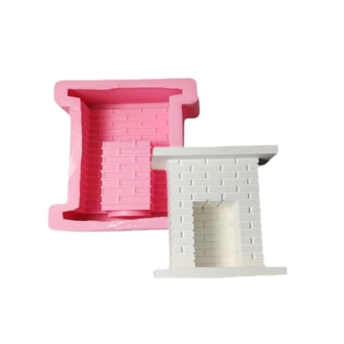 Candle Holder Silicone Mold European Fireplaces Candlestick Cement Plaster Craft