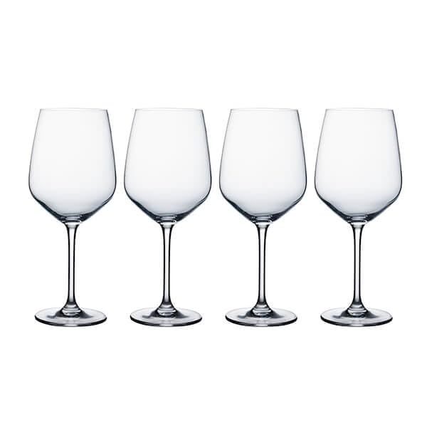 Ravenhead Kings - Juego de 4 copas de vino tinto de 630 ml, elegante juego de copas de vino de 63 cl, para comedor y entretenimiento, duraderas y aptas para lavavajillas