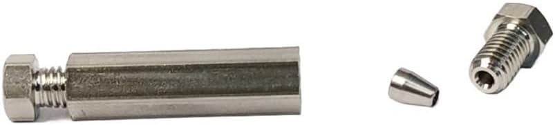 1PC GC HPLC Fittings 1/16 inch Union 1/8 inch for Instrument Plumbing Stainless Steel Connector(1/8 * 1/8 inch)