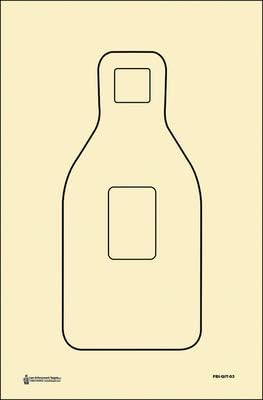 FBI QIT-03 Qualification Target Paper FBI/DEA Style Modified Center Mass Target Gray Size: 23" x 35"