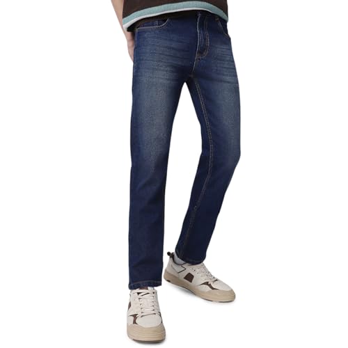 Image of Neostreak Men's Regular Fit Heavy Washed Jeans Stretchable