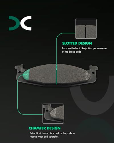 Image of SCITOO D632-7503 Disc Brake Pads Sets Front Metal Brake Pads w /Hardware