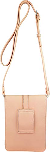 B Brentano Vegan Small Flap-Over Crossbody Bag And Waist Purse With Rifd Blocking (Hazelnut) #TOP3