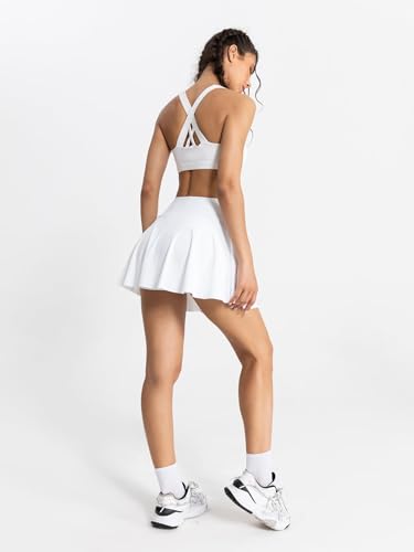 Saias femininas de tênis de cintura alta com controle de barriga plissadas saias de golfe para mulhe