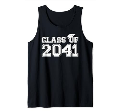 Class of 2041 Grow With Me Graduate 2041 First Day of School Camiseta sin Mangas