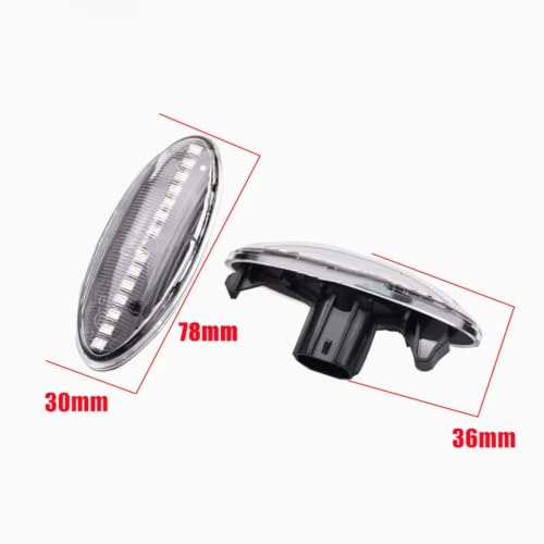 Intermitentes laterales dinámicos con lentes ahumadas para Auris 4
