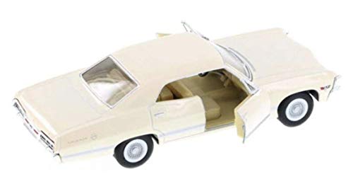 Modelo a escala 1/43 compatible con Chevrolet Impala 1967 blanco miniatura 2