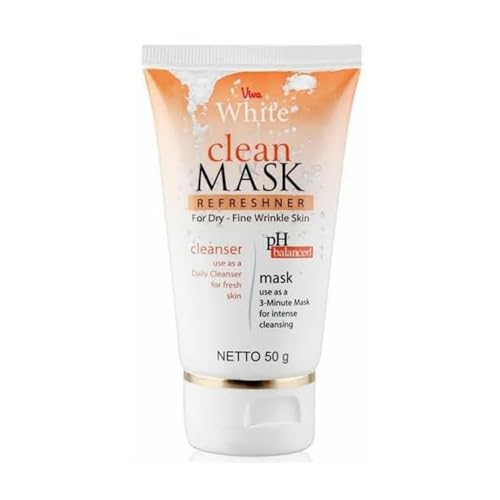 Viva White ビバ ホワイト クリーン マスク リフレッシュナー 50g For Dry-Fine Wrinkle Skin 乾燥肌用 海外直送品