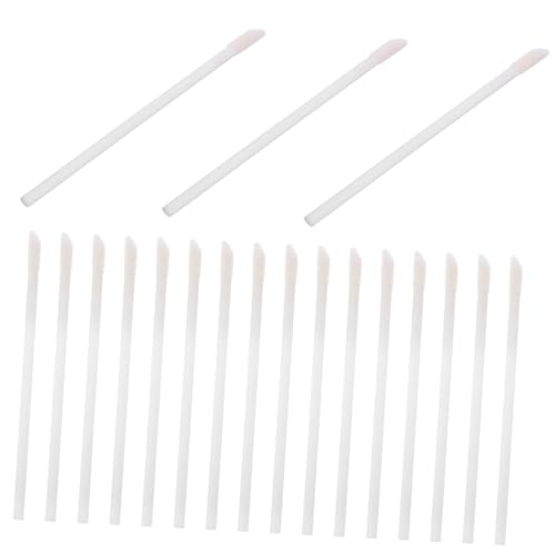 VICASKY Lipstick Brushes for Women 50pcs Disposable Lip Brush Set Flocked Pp Lip Applicators Easy Application Travel Size