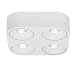 Lampada AEG Leca LED lampada da parete e soffitto 4flg bianco | 4x 9W LED integrato (chip COB), (850lm, 3000K) | Scala da A ++ a E | Dimmerabile all'infinito tramite dimmer a parete